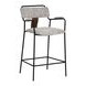 Couva Gray Upholstered Counter Height Stool Set of 2