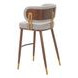 Brew Beige Upholstered Bar Stool