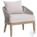 Capri Palazzo Cream Performance Fabric Outdoor Lounge Chair