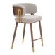 Brew Beige Upholstered Counter Height Stool