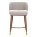 Brew Beige Upholstered Counter Height Stool