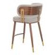 Brew Beige Upholstered Counter Height Stool