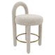 Curco Gray Upholstered Counter Height Stool Set of 2
