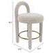 Curco Gray Upholstered Counter Height Stool Set of 2