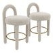 Curco Gray Upholstered Counter Height Stool Set of 2