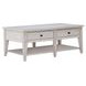 Lake House Weathered White Rectangular Cocktail Table