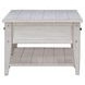 Lake House Weathered White Rectangular Cocktail Table