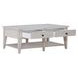 Lake House Weathered White Rectangular Cocktail Table