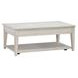 Lake House Weathered White Rectangular Lift Top Occasional Table Set