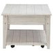 Lake House Weathered White Rectangular Lift Top Occasional Table Set