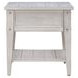 Lake House Weathered White Rectangular End Table