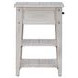 Lake House Weathered White Square Chairside Table