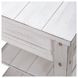 Lake House Weathered White Square Chairside Table