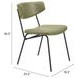Charon Green Upholstered Dining Chair Set of 2