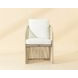 Allariz White Stinson Outdoor Dining Arm Chair