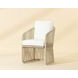 Allariz White Stinson Outdoor Dining Arm Chair