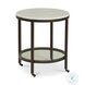 Whitman Bronze And Marble Round End Table