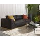 Anakin Tuscany Warm Black Leather Sofa