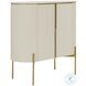 Paloma High Gloss Cream And Gold Bar Cabinet