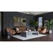 Armani Cognac Leather Arm Chair