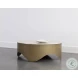 Guinevere Cream And Brass Coffee Table