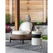 Sumie White Outdoor End Table