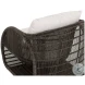 Tulum Louis Cream Performance Fabric Lounge Chair