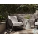 Tulum Louis Cream Performance Fabric Lounge Chair