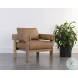 Roslyn Ludlow Sesame Leather Lounge Chair