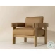 Roslyn Ludlow Sesame Leather Lounge Chair