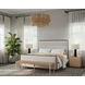 Yasmine Zenith Alabaster Performance Fabric King Platform Bed