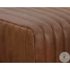 Cassiel Lucia Tobacco Leather Rectangular Ottoman
