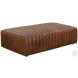 Cassiel Lucia Tobacco Leather Rectangular Ottoman