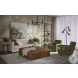 Lewin Lucia Tobacco Leather Square Ottoman
