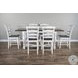 Hearthwood Haven White 84" Extendable Rectangular Counter Height Dining Table