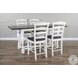 Hearthwood Haven White 84" Extendable Rectangular Counter Height Dining Table
