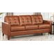 Cassian Nutmeg Leather 80" Sofa