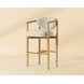 Sigrid Monument Oatmeal Upholstered Bar Stool