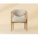 Sigrid Monument Oatmeal Upholstered Dining Arm Chair