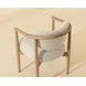Sigrid Monument Oatmeal Upholstered Dining Arm Chair