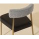 Kiran Bravo Black and Helios Check Black Upholstered Stackable Dining Chair Set of 2