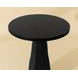 Kliff Black 34" Round Concrete Top Outdoor Bar Table