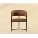 Rosmere Milliken Cognac Upholstered Dining Arm Chair