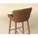 Cascade Milliken Cognac Upholstered Counter Height Stool
