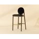 Claribel Bravo Black and Abbington Black Upholstered Bar Stool