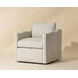 Orlena Gifford Script Upholstered Swivel Lounge Chair