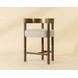 Marcelo Santa Cruz Oatmeal Upholstered Counter Height Stool