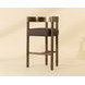 Marcelo Eglinton Espresso Upholstered Bar Stool