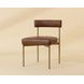 Seneca Bravo Cognac Upholstered Dining Chair Set of 2