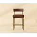 Astellan Bravo Cognac Upholstered Counter Height Stool
